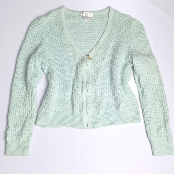 St John Blended Wool Knitted Crewneck Cardigan - Picture 2 of 9
